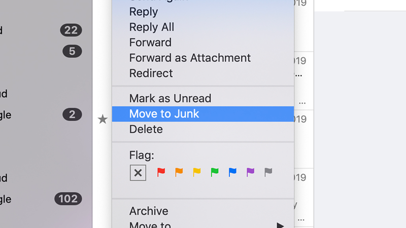 Every email client lets you report spam or junk email.